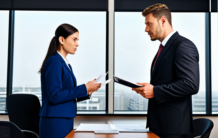 **

"A lawyer in a professional business suit, fully clothed, consults with a client in a modern office setting, discussing legal documents. Safe for work, appropriate content, perfect anatomy, natural proportions, professional, well-formed hands, proper finger count, modest clothing, family-friendly."

**