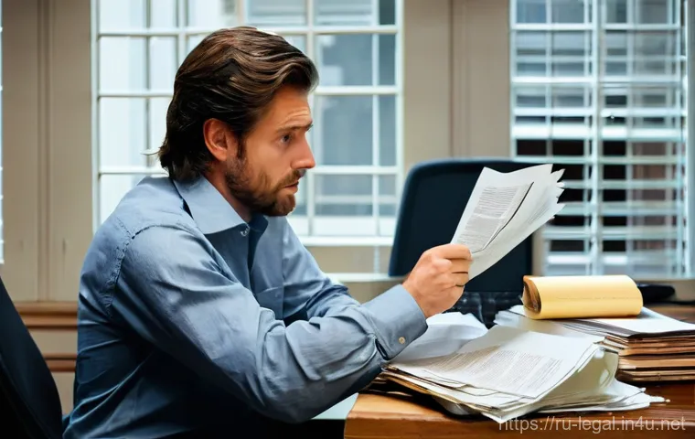 법률 자문가의 법적 절차 설명 - The Overwhelmed DIY Legal Navigator**

*   **Subject**: A man in his late 30s or early 40s, dressed ...