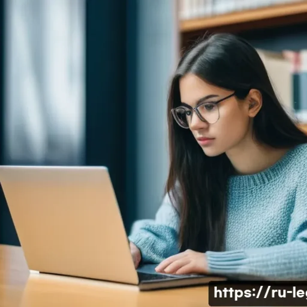 법률자문가의 자격증 준비 - A young, determined female law student with long, dark hair, wearing a cozy, muted-colored sweater a...
