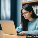 법률자문가의 자격증 준비 - A young, determined female law student with long, dark hair, wearing a cozy, muted-colored sweater a...