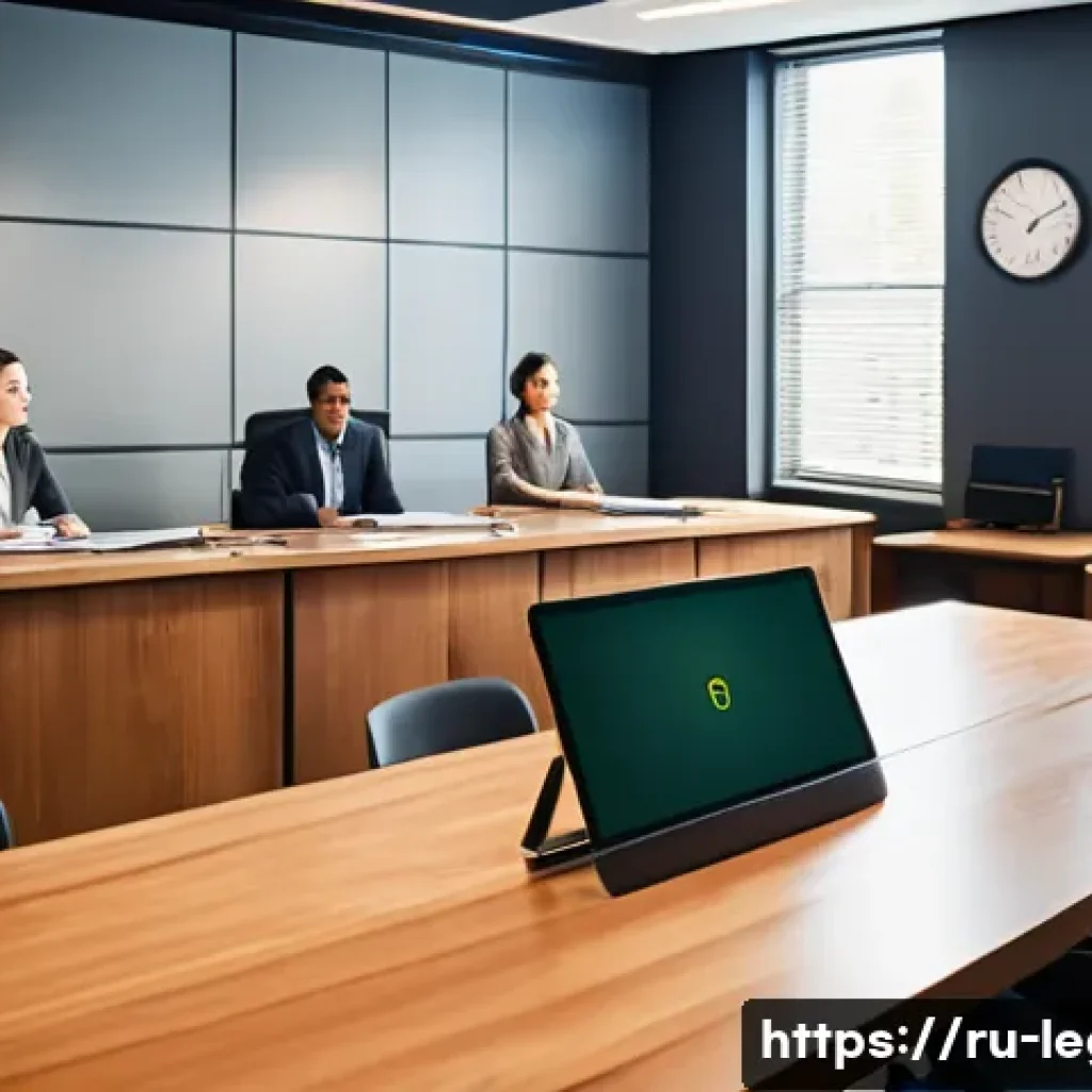 법률 실무 교육 - A modern law classroom setting with diverse adult students engaged in a realistic courtroom simulati...